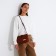 Cross-Bodi Bag on a zipper, brown color