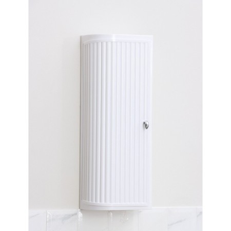 Hilton left corner cabinet, snow-white color-1