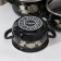 Set of pan "Black Gold", 3 subjects: 2.1 l, 3.1 l, 4 l, covers, induction, black color