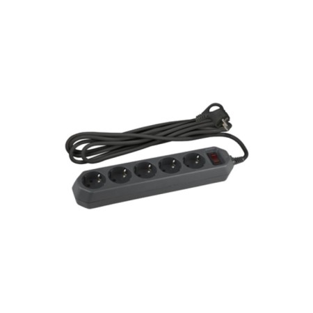 USF-5S-5M-B network filter with basic protection with a ground with a circuit breaker 5 outlets 5m 10a black