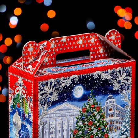 Gift box "on the rink" 16.8 x 7 x 25 cm-4