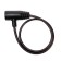 Lockery Lockland bike castle, 6x650 mm, English key with a plastic handle
