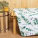 Bath sheet "Eucalypt" 150x180 ± 5 cm, 100% cotton, waffle canvas, 160 g/m2