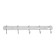 Cappio CVP004 hanger, metal, five -rose, matte chromium