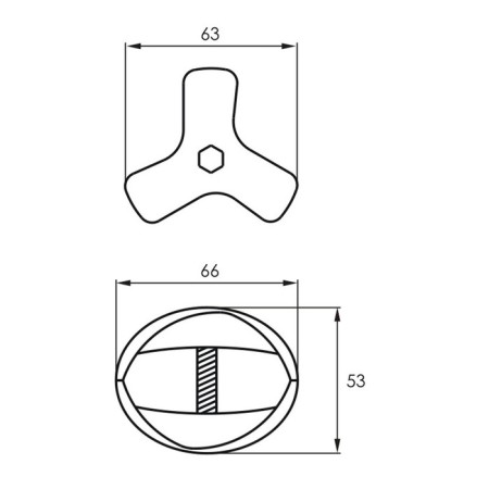 Holder R-2 dx triple, right-1