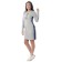 Dress with stripes, size 54, color gray-melange