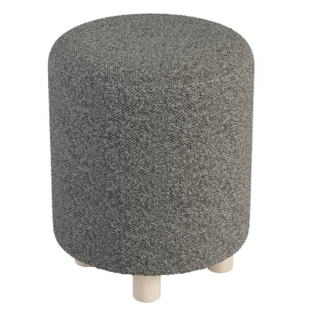 Pouf "Marta", 360 × 360 × 460 mm, Shenill fabric, Betsy 015 / Dark gray color-1