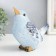 Polystone souvenir "Bird, blue snowflakes" 18.5x10x17 cm