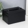 Casket to the leatherette to decorations the chest "Smoothness. Matte black" 11x18x13.7 cm