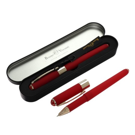 Ballic handle, 0.5 mm, Bruno visconti monaco, blue rod, red body, in a metal case