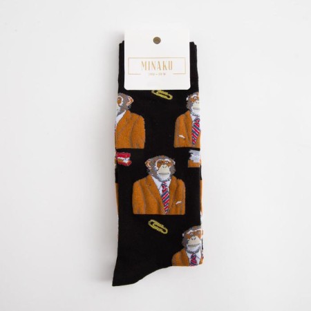 Men's socks minku "Monkeys", size 41-42 (27 cm)-2