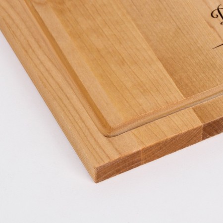 Board of cutting and serving "corner pen" large with a groove 38x22x2 cm-3