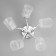 Ceiling chandelier "Amis" E27 5x40W chrome 52x52x22cm