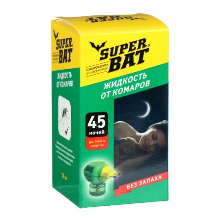 An additional bottle of mosquitoes "Superbat", without smell, 45 nights, 30 ml