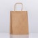 Craft bag without printing, round handle, 15 x 21 x 8 cm, 120 g