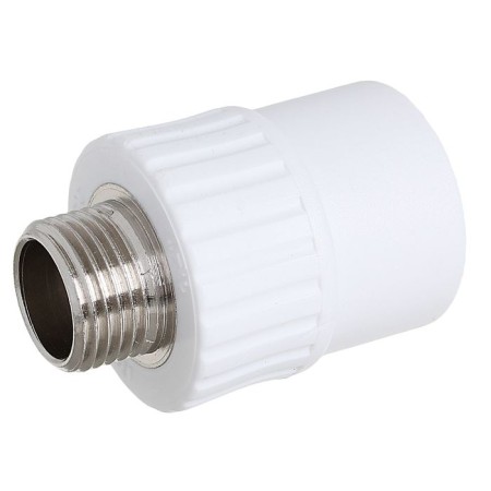 Combined clutch RTP, D = 25 mm x 1/2 ", external thread, polypropylene