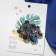 Brooch "Empress" darkness, blue color in black silver