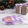 Atlase tape “Happy New Year!”, 15 mm, 23 ± 1 m, lilac color/white No. 044