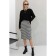 Women's skirt, size 48, black color