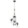 Derin lamp "3x e27 black 36x35x66cm