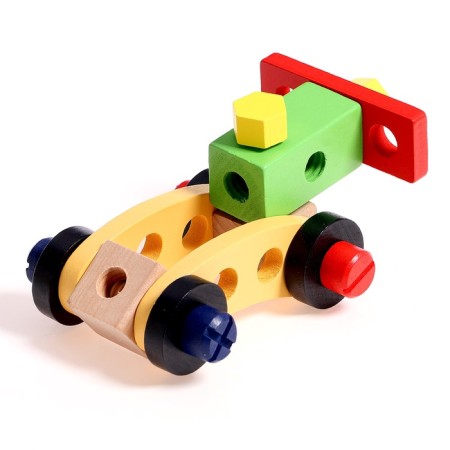 Developing game "Carpenter's set + designer in a suitcase" 7 × 30 × 23 cm, 33 elements-6