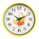 Wall clock, series: kitchen, "banana and strawberries", smooth move, d-28 cm
