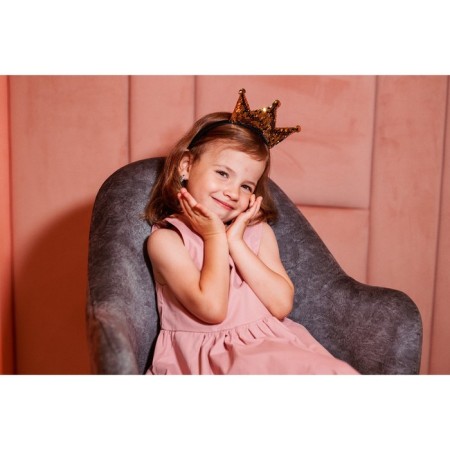 New Year's rim "Crown", with sequins, gold color-3