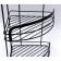 Wall corner shelf 3-tier Joy Home, black