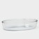Oval glass form for microwave borcam, without cover