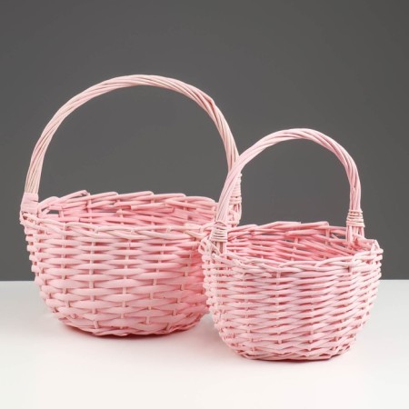 A set of baskets, 2 pcs, 24 × 13 × 26 cm, 19 × 11 × 22 cm, willow-1