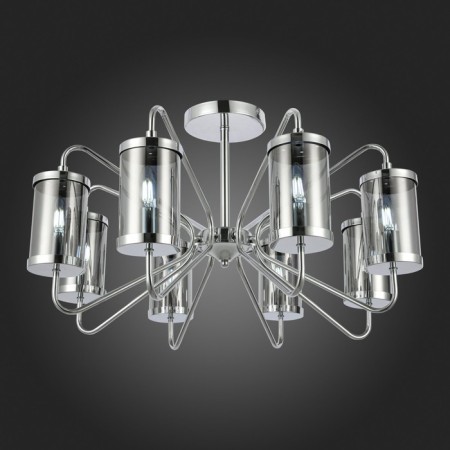 Ceiling EVOLUCE lamp. Sle102302-08. Valieri. 8x40 watts, E14, 68x68x39 cm, chromium color-2
