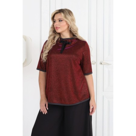 Female jumper, size 42, burgundy color-1