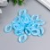 Decor for creativity plastic "Ring for the chain" Blue set of 25 pcs 2.3x1.65 cm