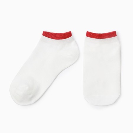 Women's socks shortened, jade color with raspberry elastic band, size 36-40