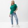 T -shirt female, green color, size 44