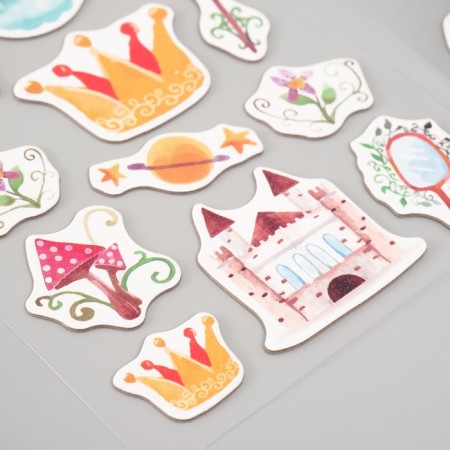 Stickers for creativity "Flower Kingdom" set 2 sheets 22x12.5 cm-3