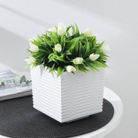 Kashpo with the insert "Style", 1.5 l, color marble