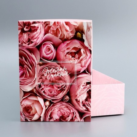 The box is folding, the lid is “wishing happiness”, 24 x 17 x 8 cm without a window-4