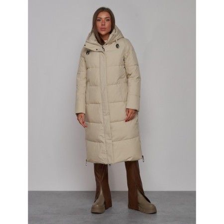 Coat insulated winter female, size 42, beige color