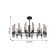 Supreme chandelier, 8x40W E14, black color