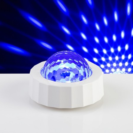 Light device "Mini Disko-Shar" 8 cm, glow RGB, 5 V