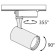 Technical TR003-1-6W4K-B, LED, 6 W, 98x165 mm, 500 lm, 4000k, black