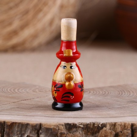 Whistle "Cockerel", birch bark, mix