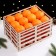 New Year. Set of candles "Mandarin Box", 36 pcs. In a wooden box