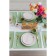 Ethel napkin 32x45 cm, col. Green, 60% HL 40% PE, 370 g/m2