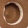 Women's hat with a minku chain color brown, size 56-58