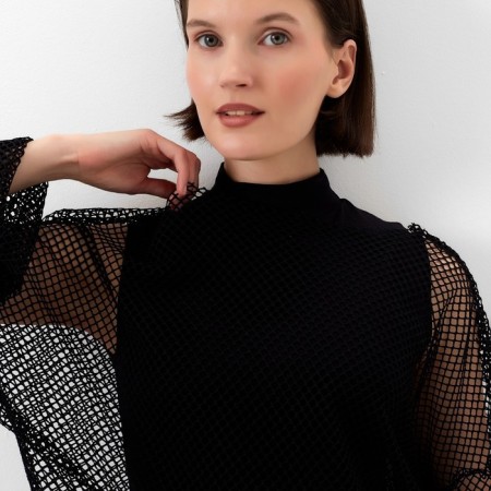 Dress (tunic) female minku color black, rr 50-52-3