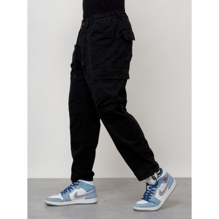 Cargo jeans, size 44-46, black color-5