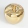 Souvenir ceramics "Golden apple with a leaf" 9.5x10.5x9.5 cm