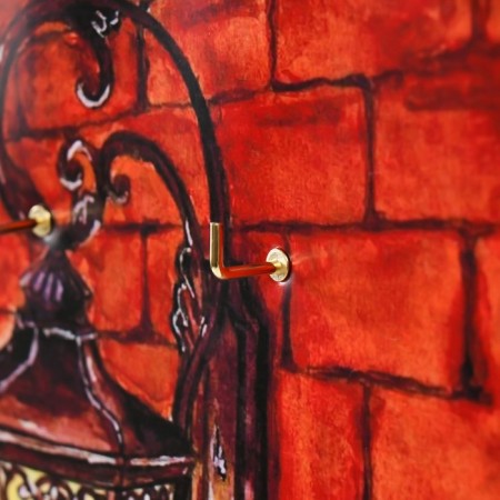 Open "watercolor lantern" 5 hooks, 23x32 cm-2